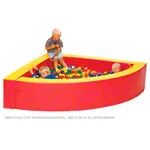 Ballpool Viertelkreis, 200x200x50 cm, Fllmenge ca. 3000 Blle