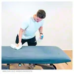 Abbildung zeigt HygienePro Liegenbezug mit Nasenschlitz�ffnung, 192x65 cm, anthrazit