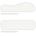 Viscoline-Reisekopfkissen, Rechteck-Form inkl. Beutel, wei, LxBxH 34x35x13 cm