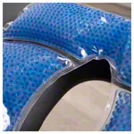 Gesichtsauflage Pearls, desinfizierbar, LxBxH 30x30x1 cm, blau