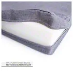 Sport-Tec Sitzkeilkissen mit Reiverschluss, 38x38x7/1 cm,