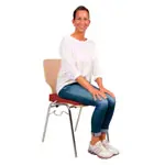 Sitzkeilkissen VB 120 mit Baumwollbezug, 38x38x7/1 cm