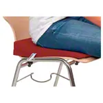 Sitzkeilkissen VB 120 mit Baumwollbezug, 38x38x7/1 cm