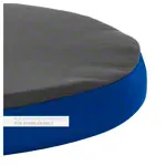Sitzkissen mit Kunstlederbezug und rutschhemmender Unterseite,  36 cm