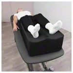 Abbildung zeigt Lagerungskeil mit 2 flachen Beinmulden, L x B x H 75 x 42 x 22 cm