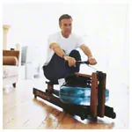 WaterRower Rudergert Club-Sport, inkl. S4 Monitor und Bodenschutzmatte, Set 2-tlg.