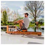 Abbildung zeigt WaterRower Ruderger�t Kirsche/Oxbridge, inkl. S4 Monitor