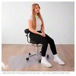 Abbildung zeigt Bodenschutzmatte, LxB 100x70 cm, klarsicht