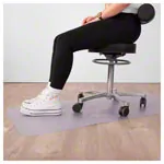 Abbildung zeigt Bodenschutzmatte, LxB 140x70 cm, klarsicht