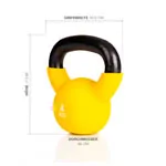 Kettlebell, 4 kg, gelb