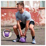 Kettlebell, 12 kg, lila