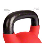 Kettlebell, 16 kg, rot