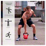 Kettlebell, 16 kg, rot