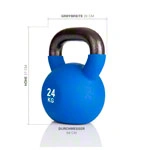 Kettlebell, 24 kg, blau