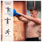 Kettlebell, 24 kg, blau