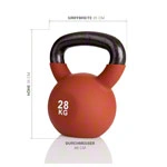 Kettlebell, 28 kg, braun