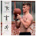 Kettlebell, 28 kg, braun
