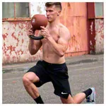 Kettlebell, 28 kg, braun