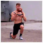 Kettlebell, 28 kg, braun
