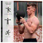 Kettlebell, 32 kg, schwarz