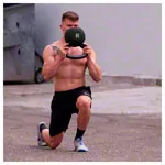 Kettlebell, 32 kg, schwarz