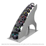 Abbildung zeigt Ablage f�r 8 Kettlebells