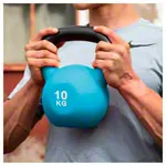 Kettlebell, 10 kg, hellblau