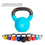 Kettlebell, 10 kg, hellblau