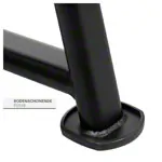 Abbildung zeigt Kettlebell-St�nder mit 2 Ablagen, LxBxH 139x63x74 cm