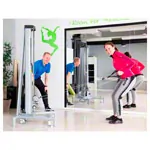 Abbildung zeigt Lojer Doppelzugapparat Mobile Speed Pulley 50, fahrbar