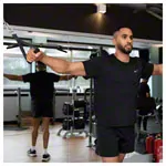 Sport-Tec Zuggriff mit Anti-Rutsch, schwarz, 2er Set