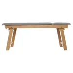 Abbildung zeigt Therapieliege Tiziano Natur, LxBxH 195x65x80 cm