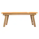 Abbildung zeigt Therapieliege Tiziano Natur, LxBxH 195x65x80 cm