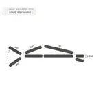 Abbildung zeigt Therapieliege Solid E8 Dynamic nach Dr. Ackermann, 195x52x46-96 cm