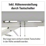 HWK Therapieliege Solid Colmar Akku 2-tlg., Breite: 65 cm