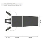 Abbildung zeigt HWK Therapieliege Solid Viernheim Akku 5-tlg., Breite: 65 cm
