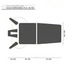 Abbildung zeigt HWK Therapieliege Solid Viernheim Akku 5-tlg., Breite: 80 cm