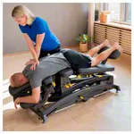 Lojer Therapieliege Manuthera Modell 242, anthrazit mit Akkuantrieb