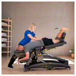 Lojer Therapieliege Manuthera Modell 242, anthrazit mit Akkuantrieb