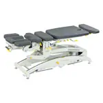 Lojer Therapieliege Manuthera Modell 242, Grauwei mit Elektroantrieb