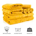 Abbildung zeigt Handtuch Set 8-tlg., 4 St�ck LxB 30x30 cm, 2 St�ck LxB 140x70 cm und 2 St�ck LxB 100x50 cm