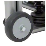 Abbildung zeigt Posturomed 202 mit Haltegelnder, 60x60 cm, silber