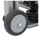 Abbildung zeigt Posturomed 202 mit Haltegel�nder, LxB 60x60 cm, silber