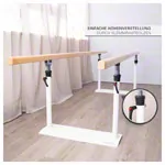 Abbildung zeigt Gehbarren Standard, Holmenl�nge 3 m Holme aus Holz