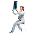 Gymnastikhocker Exklusiv mit Polster,  38 cm