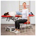 Abbildung zeigt Gymnastikhocker Exklusiv mit Komfort-Polster,  38 cm