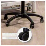 Drehhocker Standard mit Komfort-Polster und Rollen