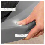 Abbildung zeigt Drehhocker Exklusiv mit Komfort-Polster und Gleitern