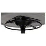 Abbildung zeigt Drehhocker Exklusiv mit Komfort-Polster und Gleitern