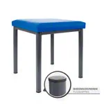 Hocker Exklusiv mit Polster, L x B 40 x 40 cm, Gestellfarbe anthrazit